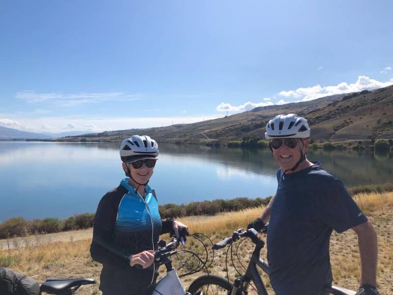 Judy enjoying the Lake Dunstan scenery |  <i>Judy C</i>