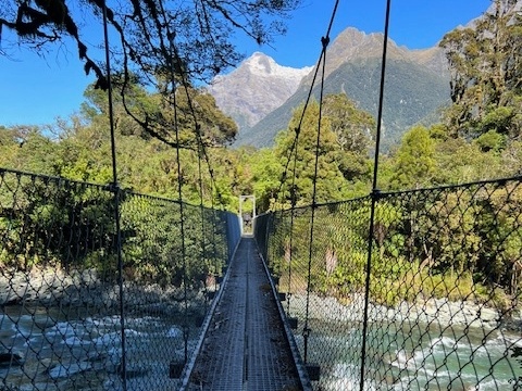 Crossing over a walking bridge |  <i>Laurie M</i>