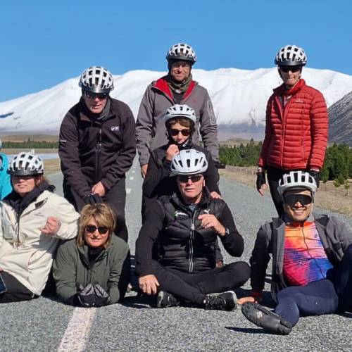Group photo on the Alps 2 Ocean