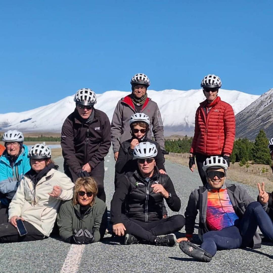 Group photo on the Alps 2 Ocean | Vanessa Wilson