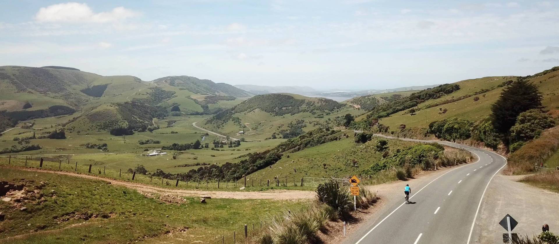 Looking out at an epic downhill after the biggest hill of the day | Reiner Schuster