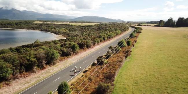 A highlight of the trip cycling along Lake Manapouri