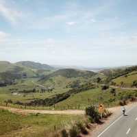 Looking out at an epic downhill after the biggest hill of the day | Reiner Schuster