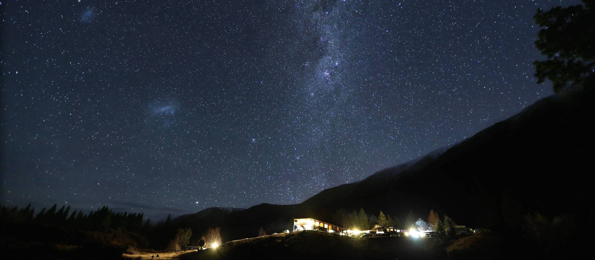 A starry night sky at Lake Ohau Lodge | Lake Ohau