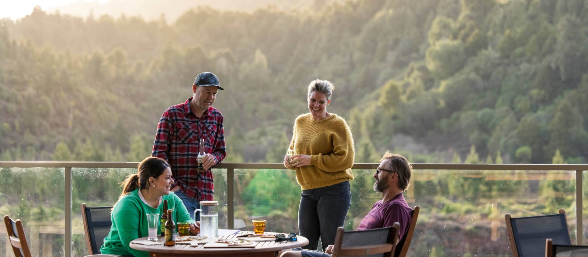 Riders enjoying their time cycling along the Timber Trail | Timber Trail Lodge