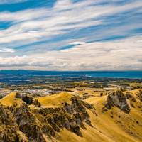 Expansive views from Te Mata Peak across the whole of the Hawke's Bay