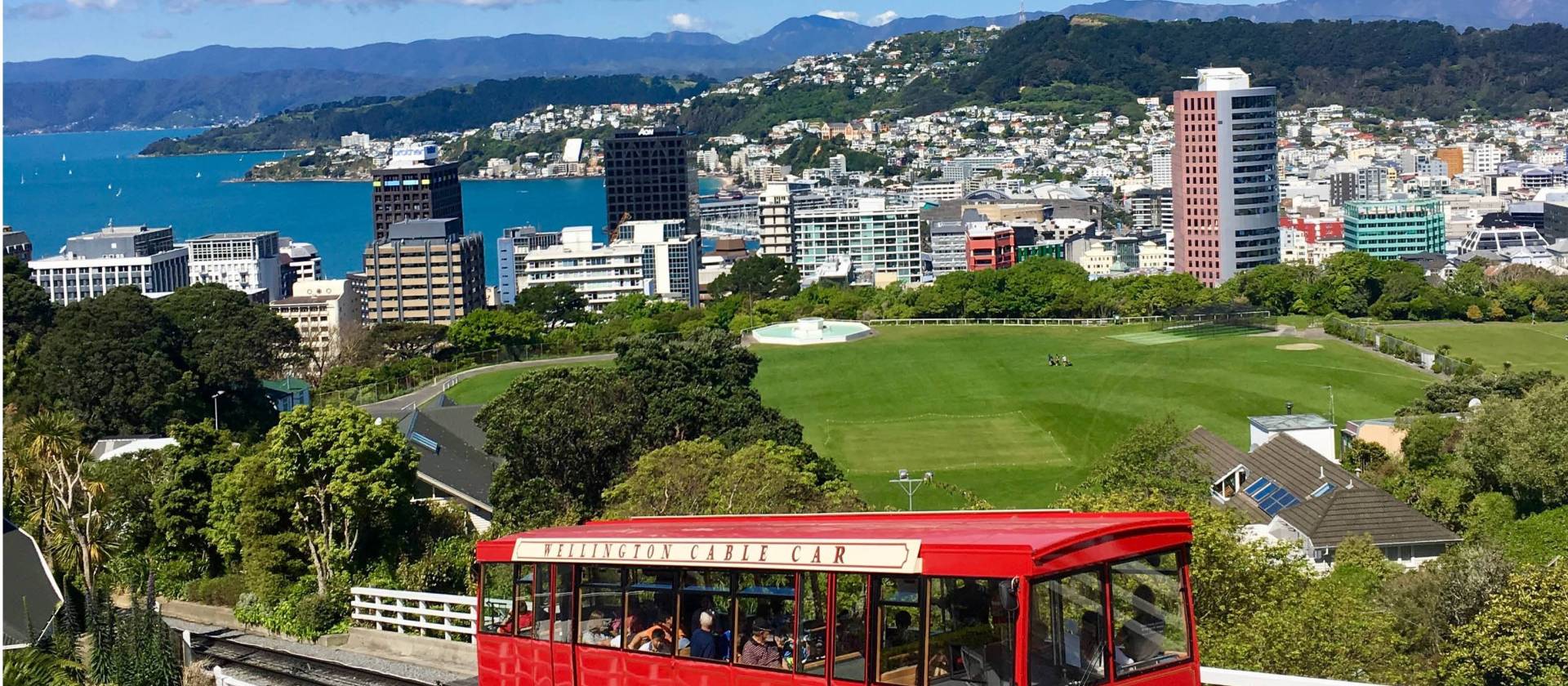 Wellington Cable Car travels up to the botanical gardens and gives views across the city and harbour | Jil Beckman