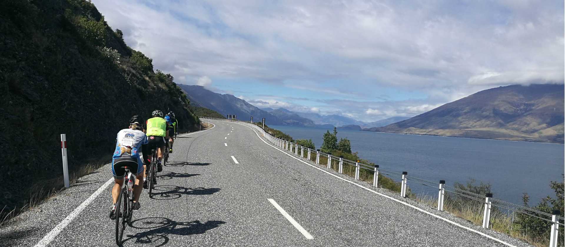 Road cyclists on the West Coast of NZ | Stef Woodward