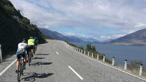 Road cyclists on the West Coast of NZ | Stef Woodward