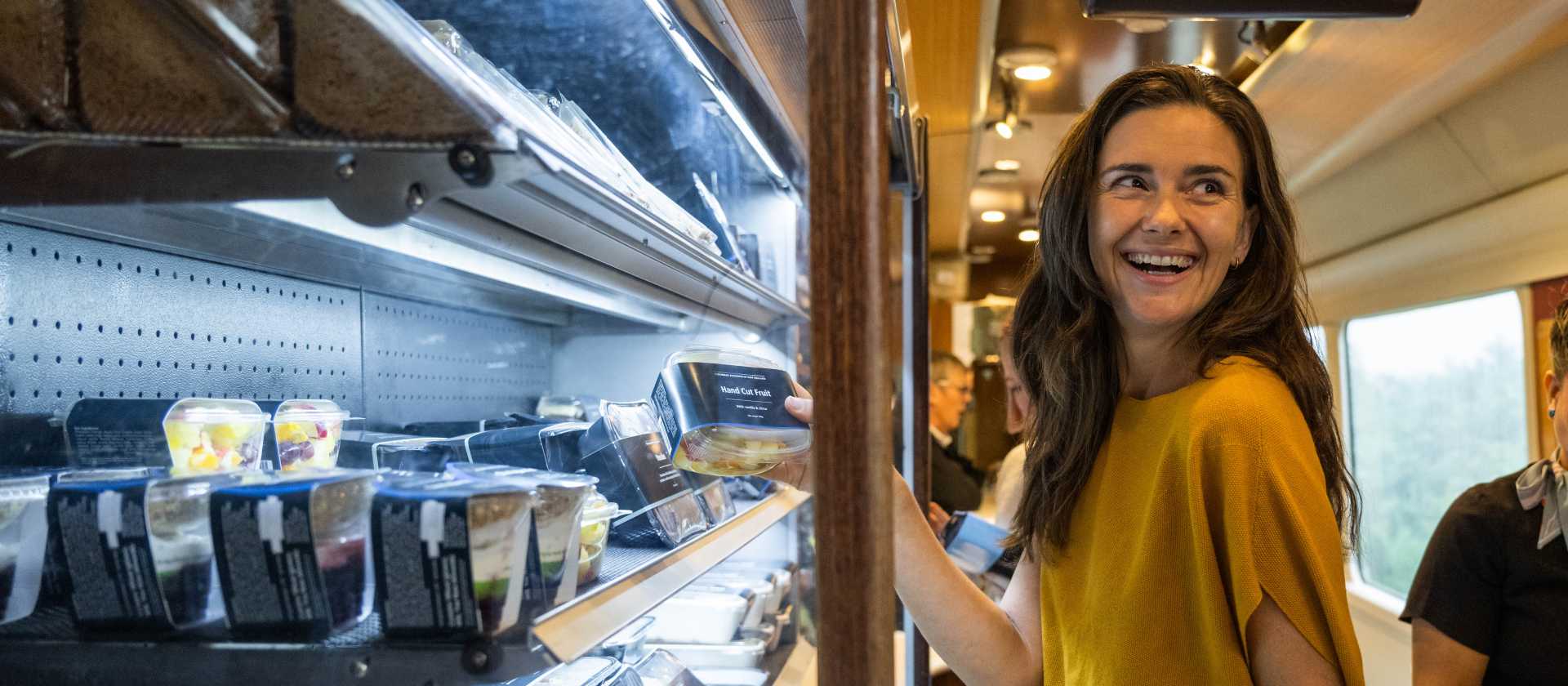 Stock up on local treats at the onboard Scenic Café (own cost) — perfect for fuelling up before hitting the trail. | Jay French