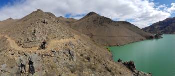 Construction around Lake Benmore on the Alps 2 Ocean cycle trail | Hamish Seaton